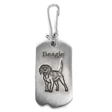 1-1/8 Inch Fine Pewter Beagle-St. Francis Of Assisi Dog Tag 3 1-1/8 Inch Fine Pewter Beagle-St. Francis Of Assisi Dog Tag