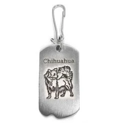 FCY Office Supplies Shop 14 1-1/8 Inch Fine Pewter Chihuahua-St. Francis Of Assisi Dog Tag
