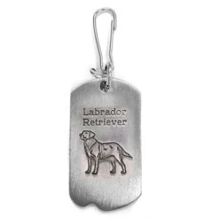 1-1/8 Inch Fine Pewter Labrador Retriever-St. Francis Of Assisi Dog Tag