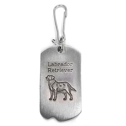 1-1/8 Inch Fine Pewter Labrador Retriever-St. Francis Of Assisi Dog Tag 3 1-1/8 Inch Fine Pewter Labrador Retriever-St. Francis Of Assisi Dog Tag