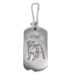 1-1/8 Inch Fine Pewter Pug-St. Francis Of Assisi Dog Tag