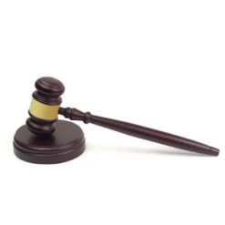 10-1/2 Inch Rosewood Finish Gavel And Block Set