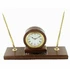 11 X 3 X 5-1/2 Inches Walnut Finish Pen Set With Brass Clock 5 11 X 3 X 5-1/2 Inches Walnut Finish Pen Set With Brass Clock - Image 3