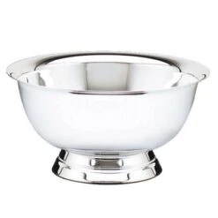 12 Inch Diameter Paul Revere Stainless Steel Bright Polished Finish Bowl