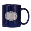 12 Ounce Blue Coffee Mug With Pewter Casting -FCY Office Supplies Shop 12 ounce blue coffee mug with casting 21