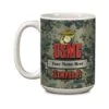 15 Ounce White Cermaic U.s. Marines Mug-Free Name And Rank Personalization -FCY Office Supplies Shop 15 ounce u s marie corps white ceramic mug includes free name and rank personalization 20
