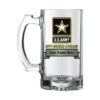 17 Ounce U.S. Army Glass Tankard-Can Be Personalized