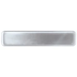 FCY Office Supplies Shop 24 2-1/2 X 5/8 Inch Bright Polished Satin Nickel Plated Name Badge