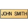 3 X 1 Inch Gold Plastic Name Badge -FCY Office Supplies Shop 3 x 1 inch gold plastic name badge with clutch back finding 32