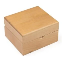 4-1/4 X 4-3/4 X 2-3/4 Hard Wood Keepsake Box