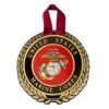 5-1/4 Inch Gold Wreath Christmas Ornament With 4 Inch Round Raised And Color Printed United States Marine Corps Insert -FCY Office Supplies Shop 4 inch round raised and color printed united states army insignia aluminum metal christmas ornament 172