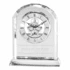 5-1/2 Inch Skeleton Arched Optical Crystal Quartz Desk Clock 5 5-1/2 Inch Skeleton Arched Optical Crystal Quartz Desk Clock - Image 3