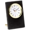6 X 4 Inch Black Leatherette Quartz Movement Desk Clock -FCY Office Supplies Shop 6 x 4 inch black leatherette quartz movement desk clock 36