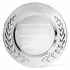 8 Inch Chrome Plated Embossed Wreath Tray 5 8 Inch Chrome Plated Embossed Wreath Tray - Image 3