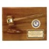 9 X 12 Inch Genuine Walnut Plaque With Department Of Justice Emblem, Gavel, Block, And Gold Plate-Takes 2 Inch Insert -FCY Office Supplies Shop 9 x 12 inch plaque genuine walnut finish with gavel and block holds 2 inch insert 19