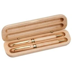 Birchwood Pen And Pencil In Box-Can Be Laser Engraved