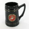 28 Ounce Marines Black Ceramic Beer Mug With Handle -FCY Office Supplies Shop black ceramic tankard with 2 inch u s marine corps insert 16