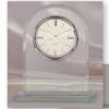 7-1/2 Inch Clear Glass Desk Clock With White Dial -FCY Office Supplies Shop desk clock in clear glass 14