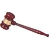 10 Inch Rosewood Piano Gavel With Gold Band
