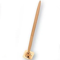 GOLD DESK PEN AND FUNNEL