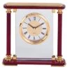 7 X 7 Inch Piano Rosewood Finish Mantel Quartz Alarm Clock 2 7 X 7 Inch Piano Rosewood Finish Mantel Quartz Alarm Clock -FCY Office Supplies Shop mantle clock glass and rosewood 21