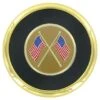 METAL COASTER WITH CROSSED U.S. FLAGS INSERT 2 METAL COASTER WITH CROSSED U.S. FLAGS INSERT -FCY Office Supplies Shop metal coaster with crossed u s flags insert 30