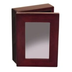 7-1/4 X 5-1/4 X 2-1/2 Inch Rosewood Piano Finish Photo Keepsake Box