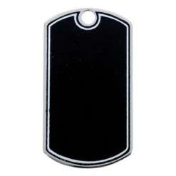 FCY Office Supplies Shop 29 PLAIN BLACK DOG TAG