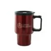 16 Oz Stainless Steel Red Travel Mug