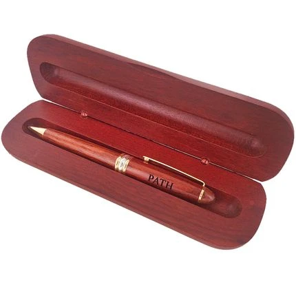 ROSEWOOD BOX AND BALL POINT PEN 3 ROSEWOOD BOX AND BALL POINT PEN