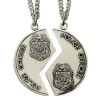 1-1/4 Inch Sterling Silver Police Mizpah Medal -FCY Office Supplies Shop sterling silver police officer mizpah medal necklace 19
