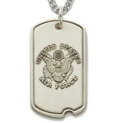 FCY Office Supplies Shop 42 1 1/16 Inch Sterlin Silver U.S. Air Force Dog Tag (Not Available - License Pending)