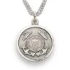 3/4 Inch Sterling Silver U.S. Coast Guard Medal With Saint Michael 1 3/4 Inch Sterling Silver U.S. Coast Guard Medal With Saint Michael -FCY Office Supplies Shop u s coast guard sterling silver military medal 3 4 inch 21
