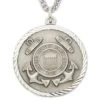 3/4 Inch Sterling Silver U.S. Coast Guard Medal With Cross -FCY Office Supplies Shop u s coast guard sterling silver military medal 3 4 inch cross back 19