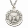 1 Inch Sterling Silver U.S. Navy Medal With Saint Michael -FCY Office Supplies Shop u s navy sterling silver military medal 1 inch 19